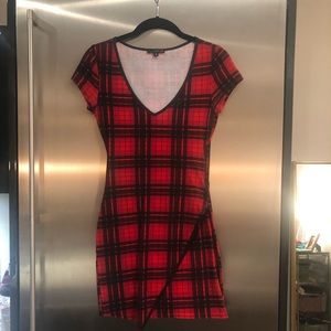 Plaid holiday dress